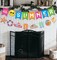 Hello Summer Banner and Beach Patterns Banner Colorful Summer Bunting Banner with Sun Signs Summer Beach Pool Party Banner for Wall Mantle Fireplace Party Hanging Decorations
